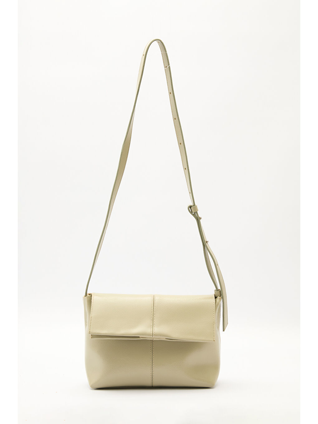 Kapaklı Deri Çanta Yeşil-2