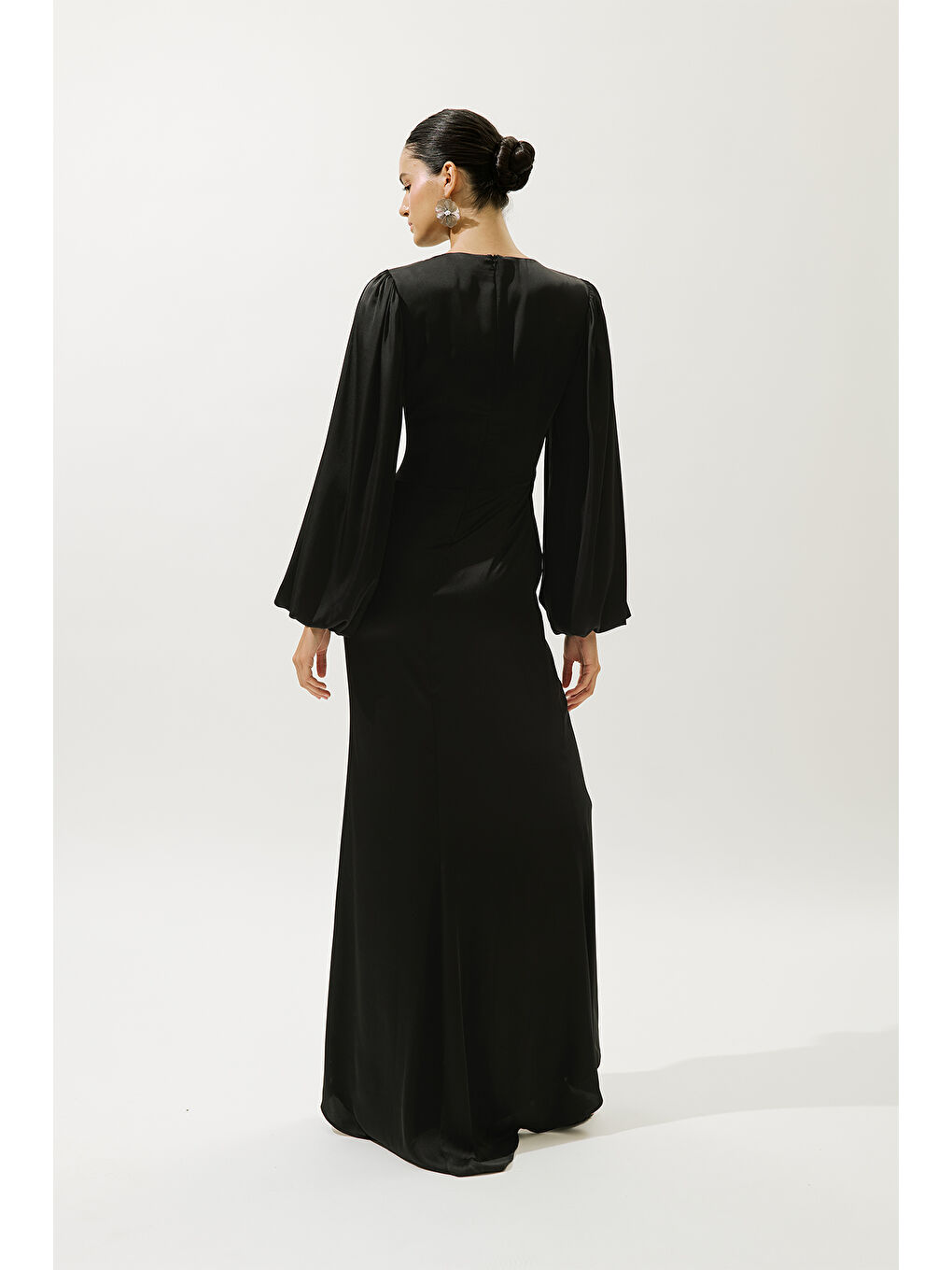 Leona Abiye Elbise Siyah-6