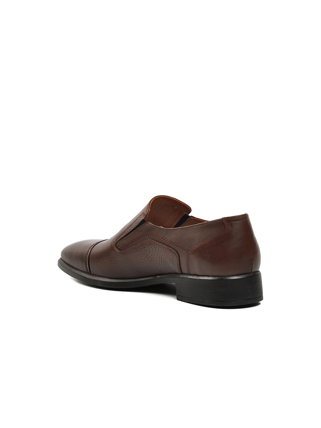 Kahverengi 283-24K Kahve Hakiki Deri Erkek Klasik Ayakkabı-3