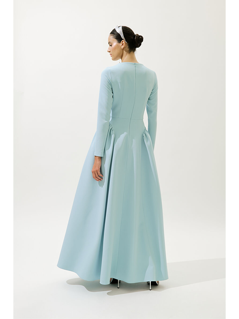 Lora Abiye Elbise Mavi-6