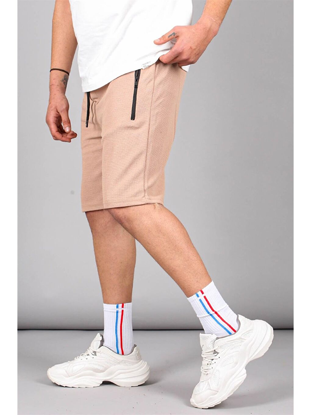 Bej Camel Regular Fit Basic Erkek Şort  5464-1