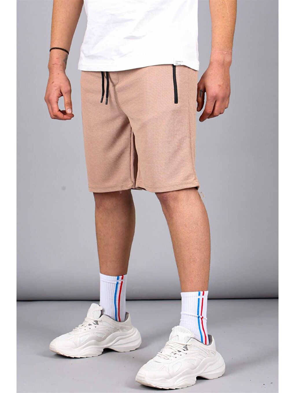 Bej Camel Regular Fit Basic Erkek Şort  5464-2