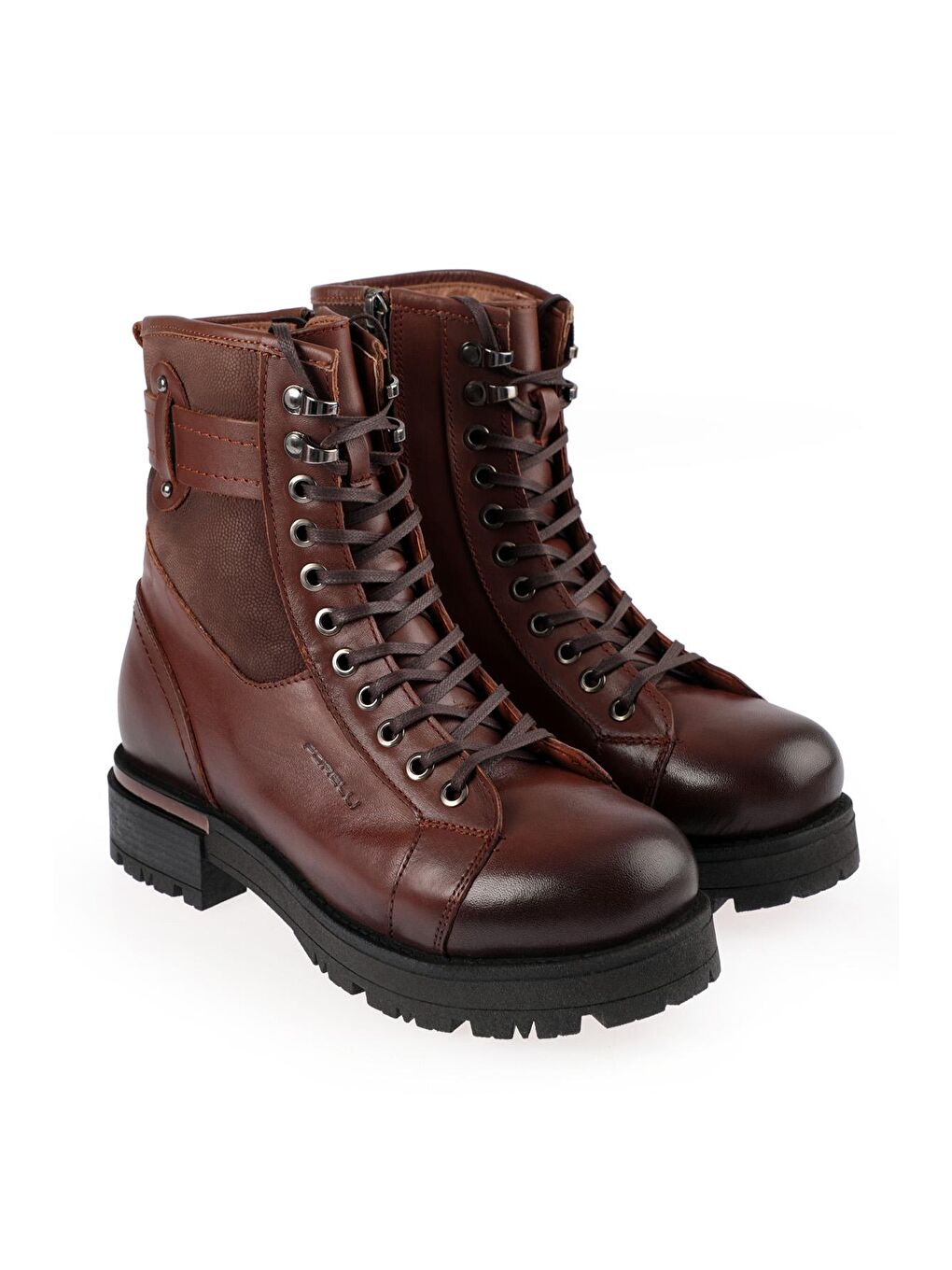 Kahverengi REX-G Kısa Bot Kadın Ayakkabı Taba-1