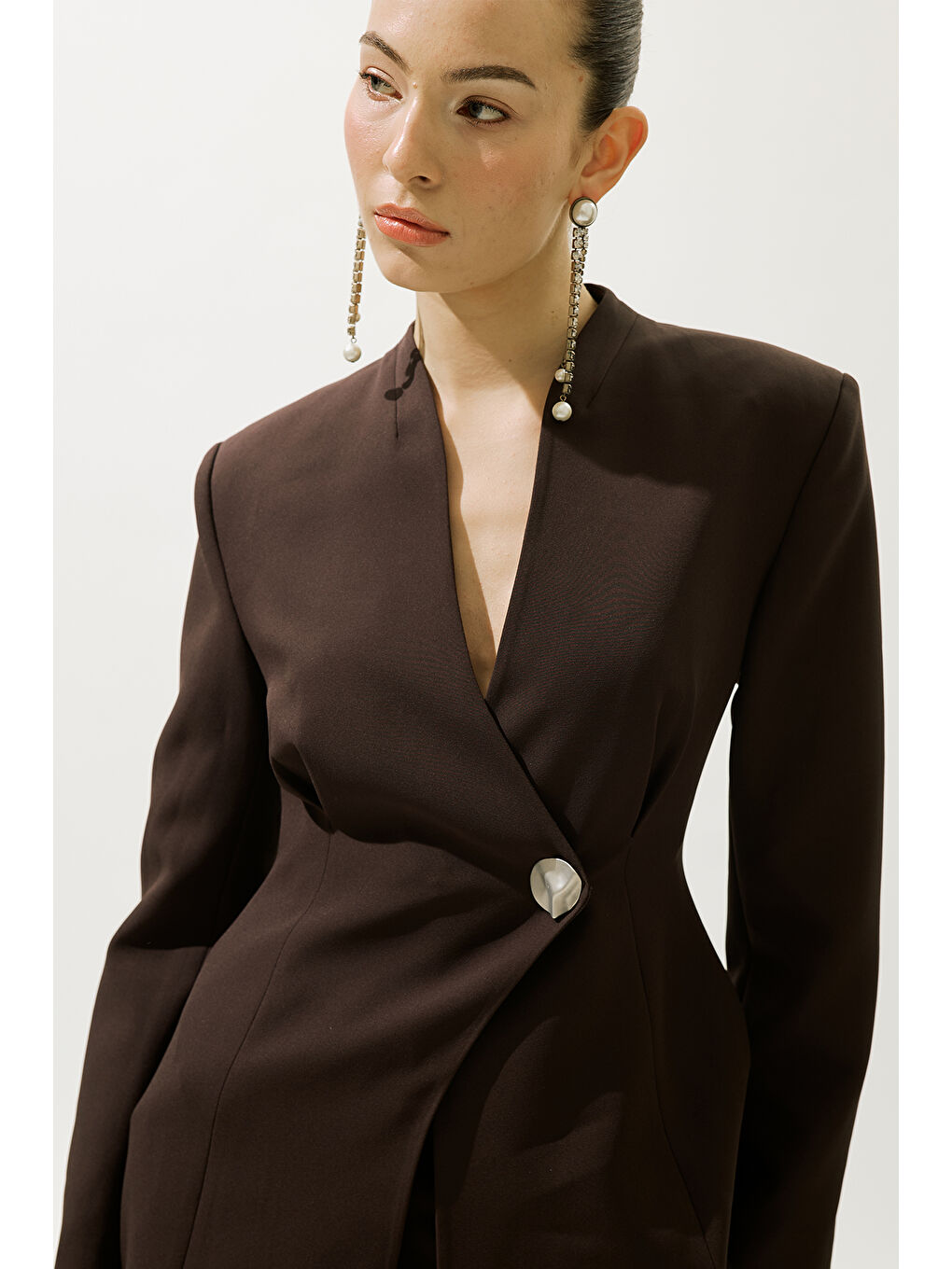 Valentıne Blazer Ceket Kahverengi-1
