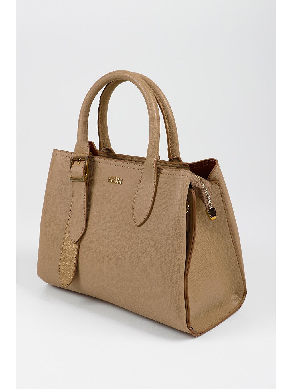 Bej Kadın Orta Boy Omuz Ve El Çantası Q5353-2