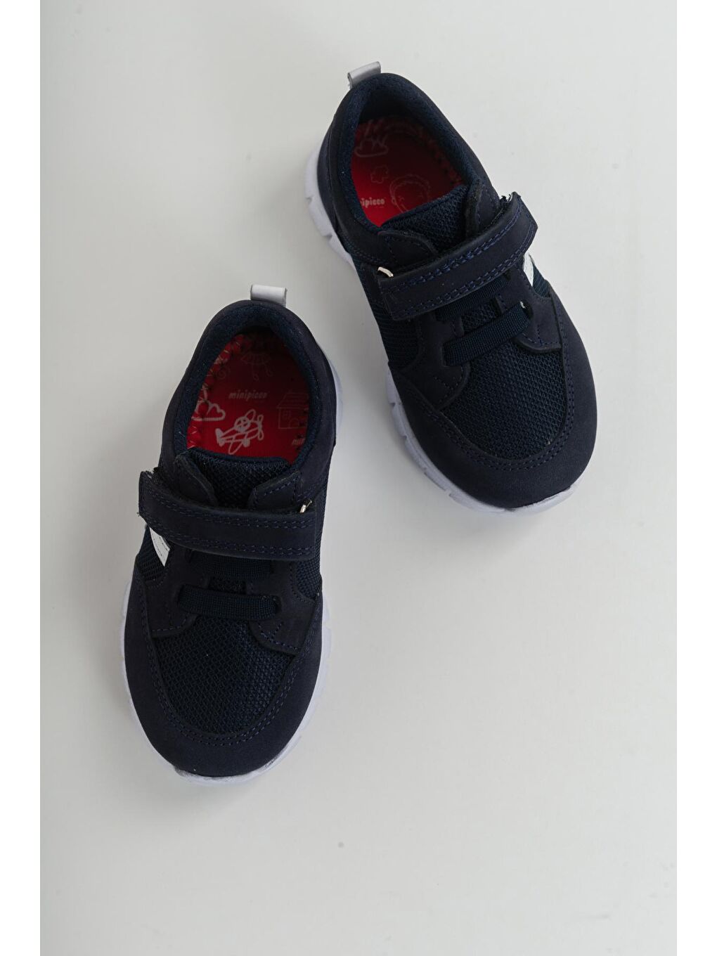 Unisex Çocuk Lacivert Deri Ortopedik Destekli Spor Ayakkabı-2