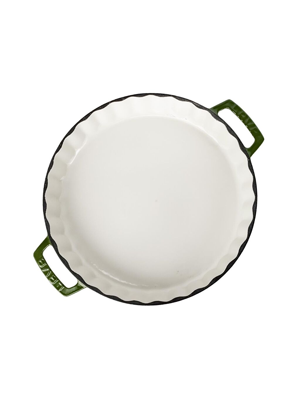 Yeşil Yuvarlak Rosto ve Fırın Tepsisi Edition Serisi Döküm Demir Yekpare Çift Kulplu Çap(Ø)30cm.-2