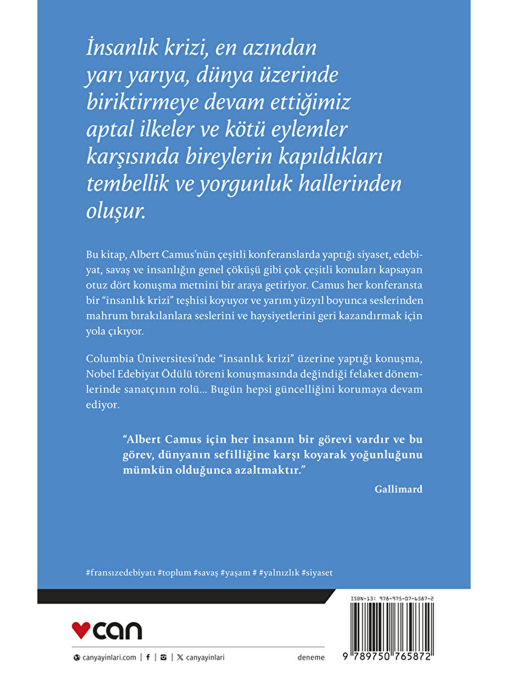 İnsanlık Krizi ve Diğer Konferanslar 1937-1958-2