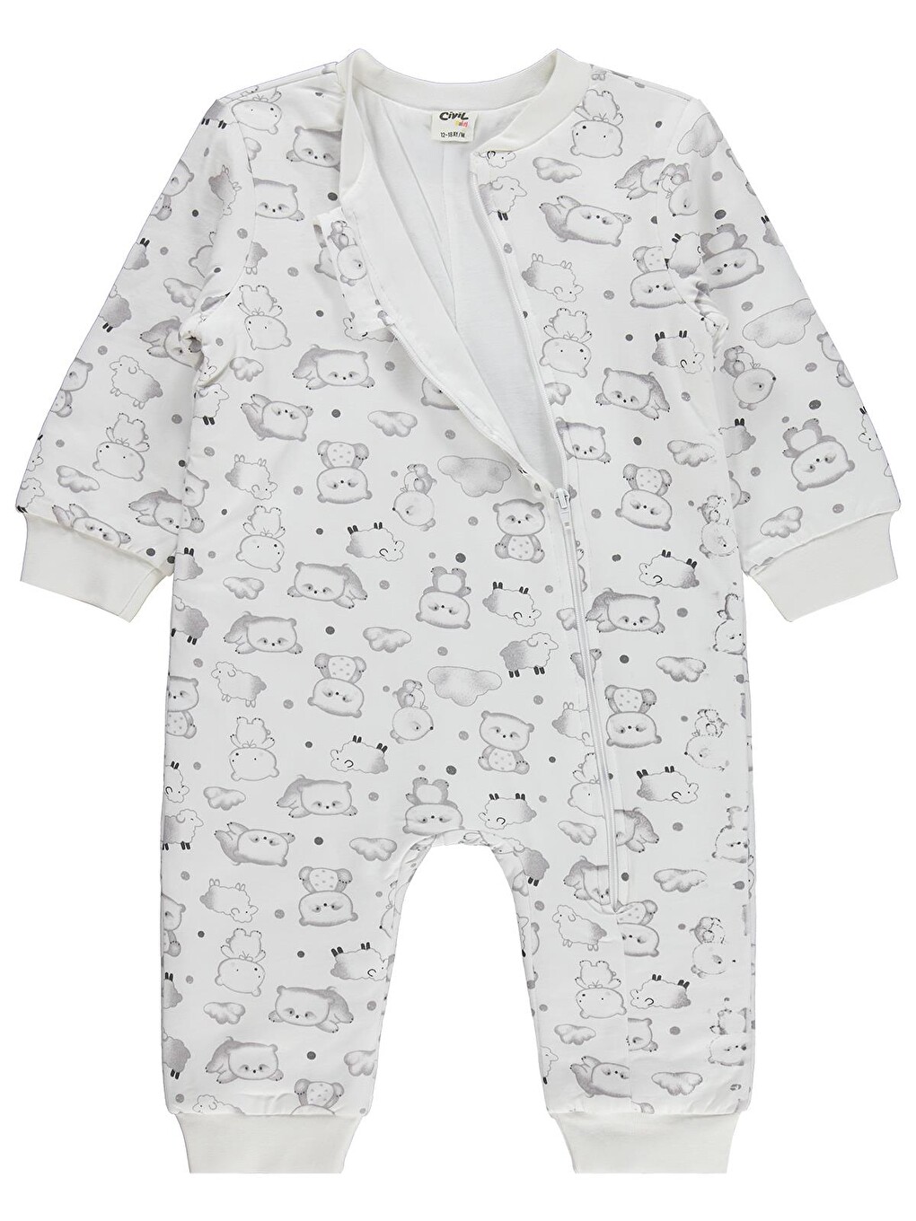 Ekru Baby Ayıcık Baskılı 12-24 Ay Uyku Tulumu - Bej-2