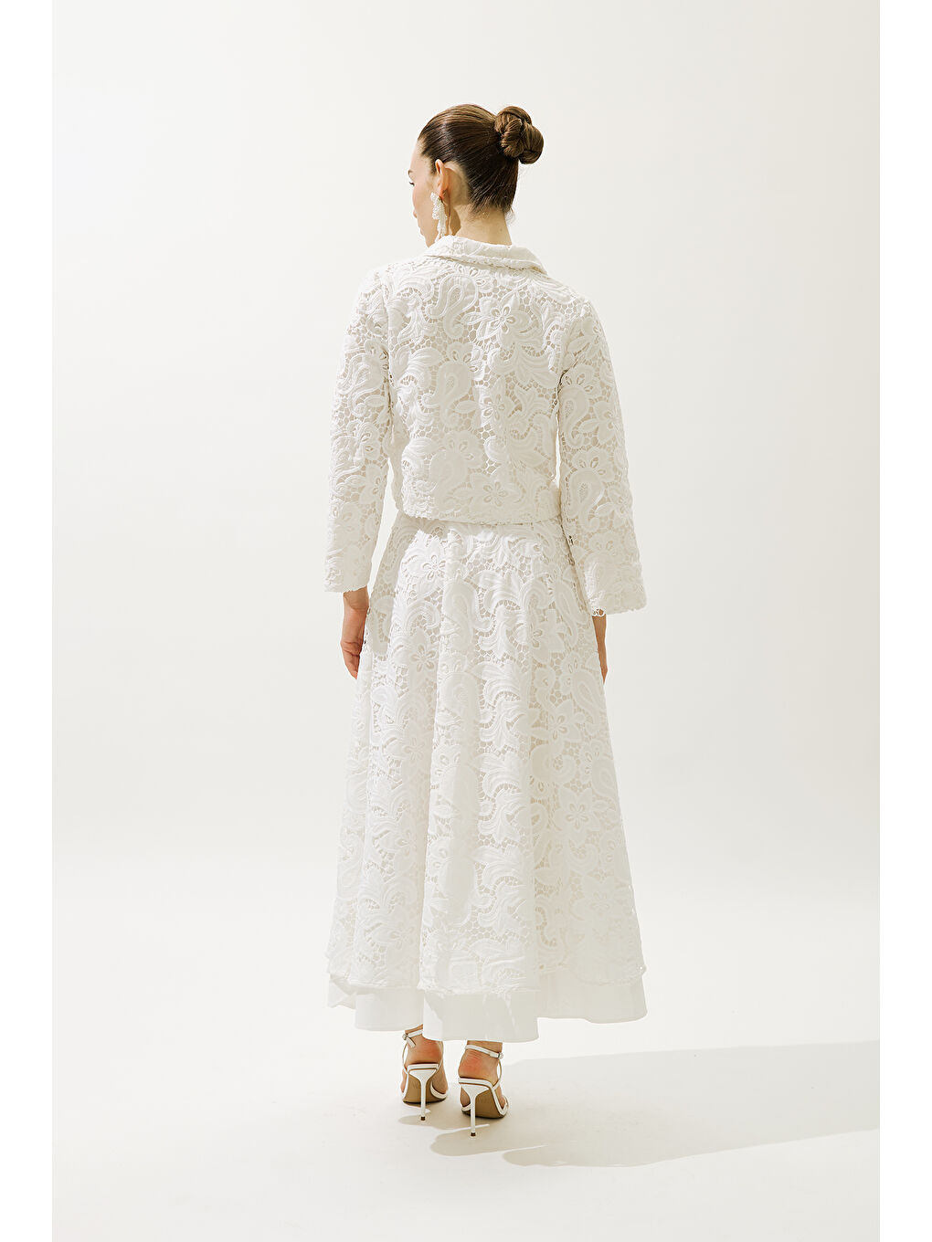 Lımıted Edıtıon Dantel Etek Ekru-5