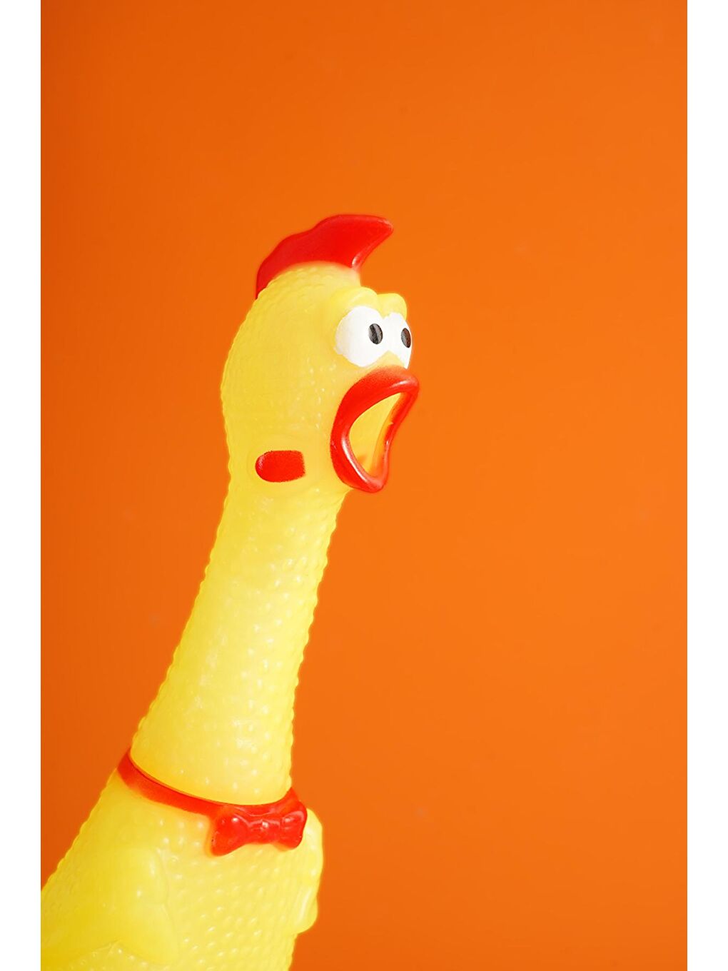 Ses Çıkaran Tavuk Figür Oyuncak Sarı 8 x 40 cm-1