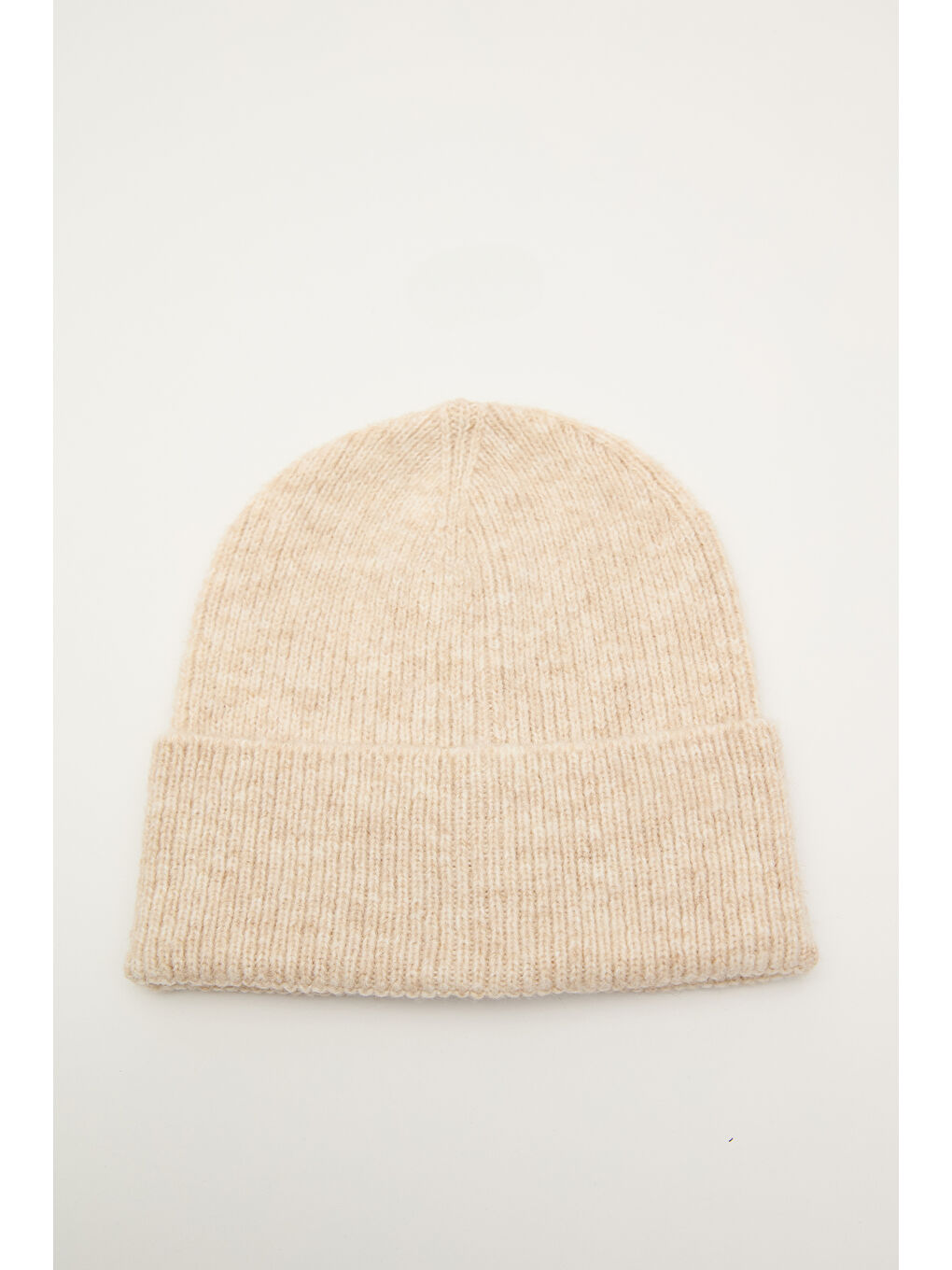 Fitilli Örgü Bere Bej-5