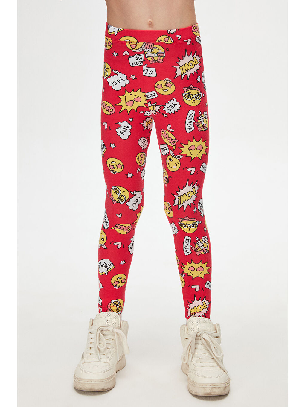 Karışık Kız Çocuk So Cool Desen Tayt-1