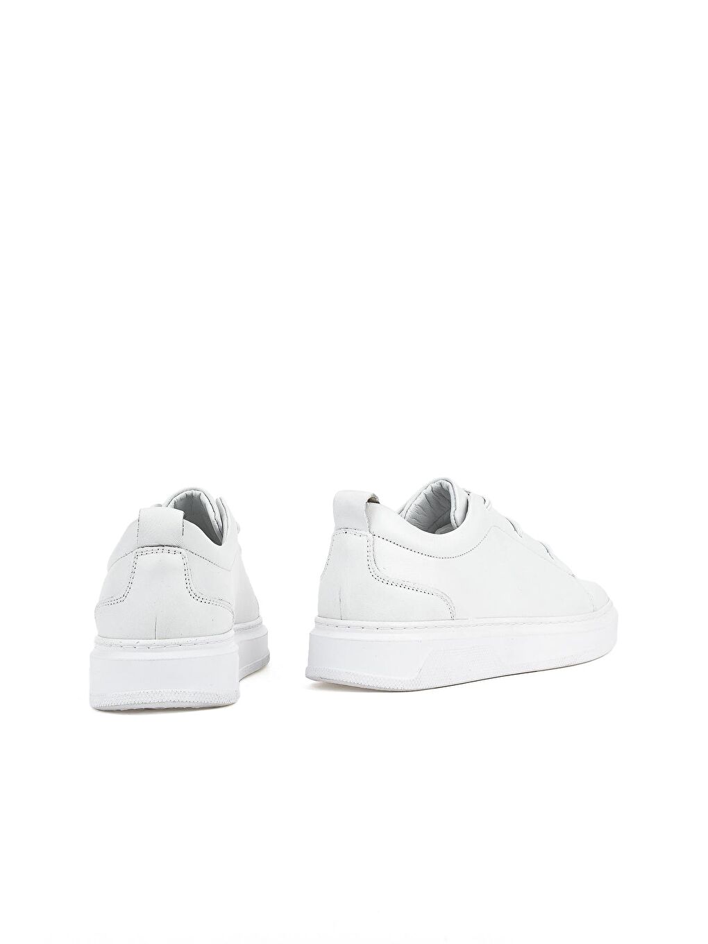 Erkek Hakiki Deri Sneaker 131987Z133 Beyaz-2