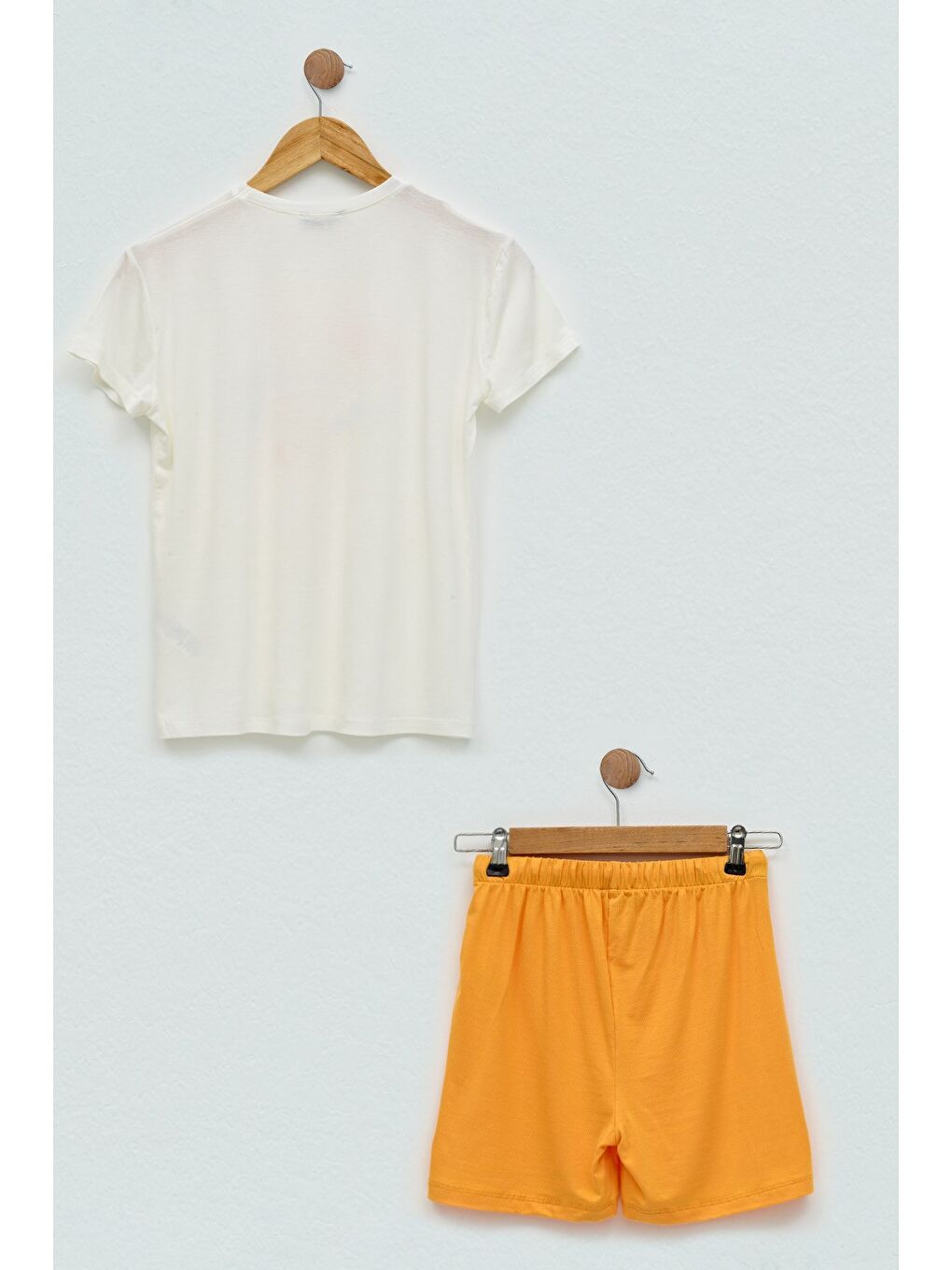 4'Lü Strong Baskılı Ekru Pijama Takım-4