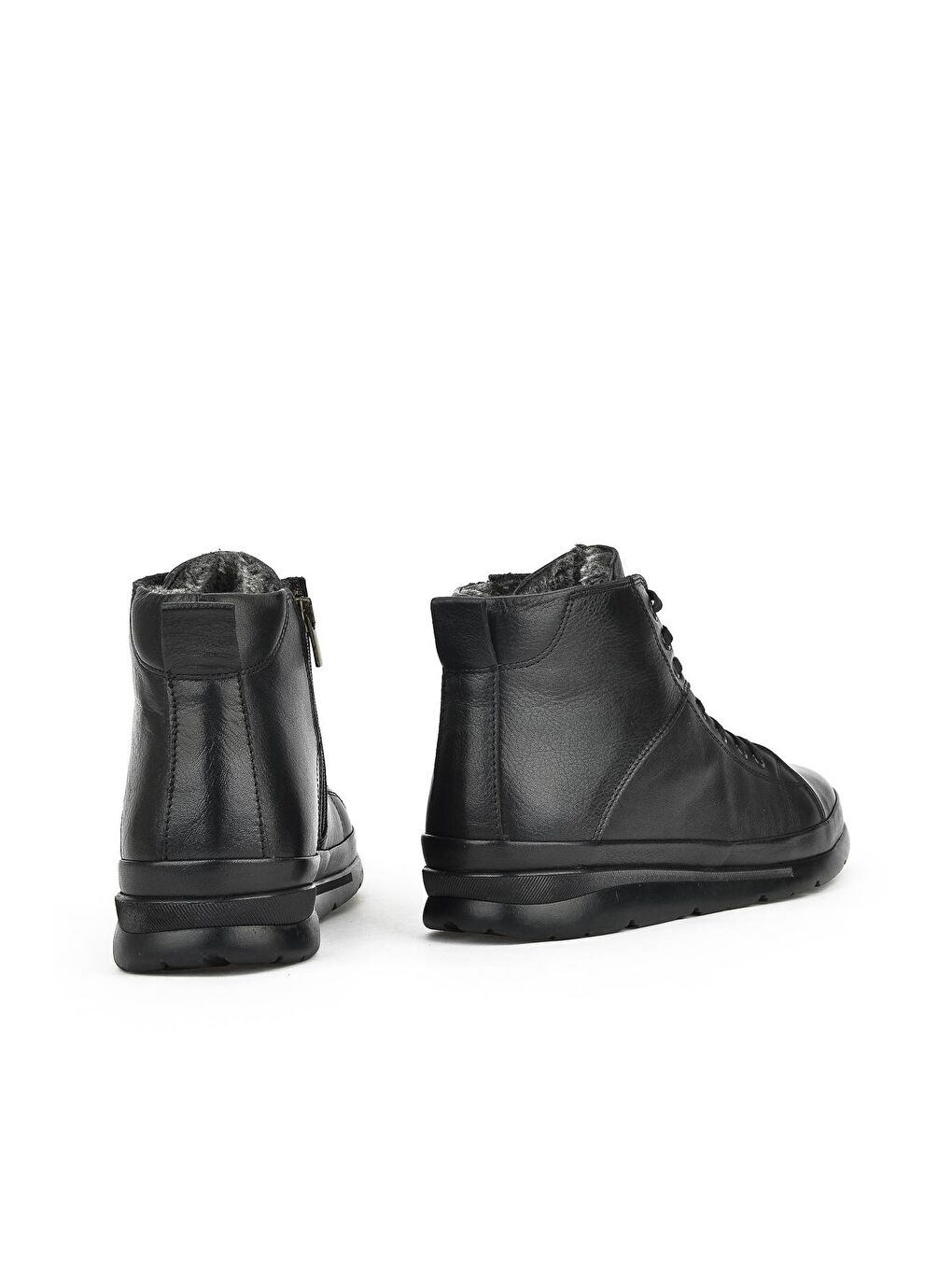 Erkek Hakiki Deri Kürklü Bot 1331002Z661 Siyah-2
