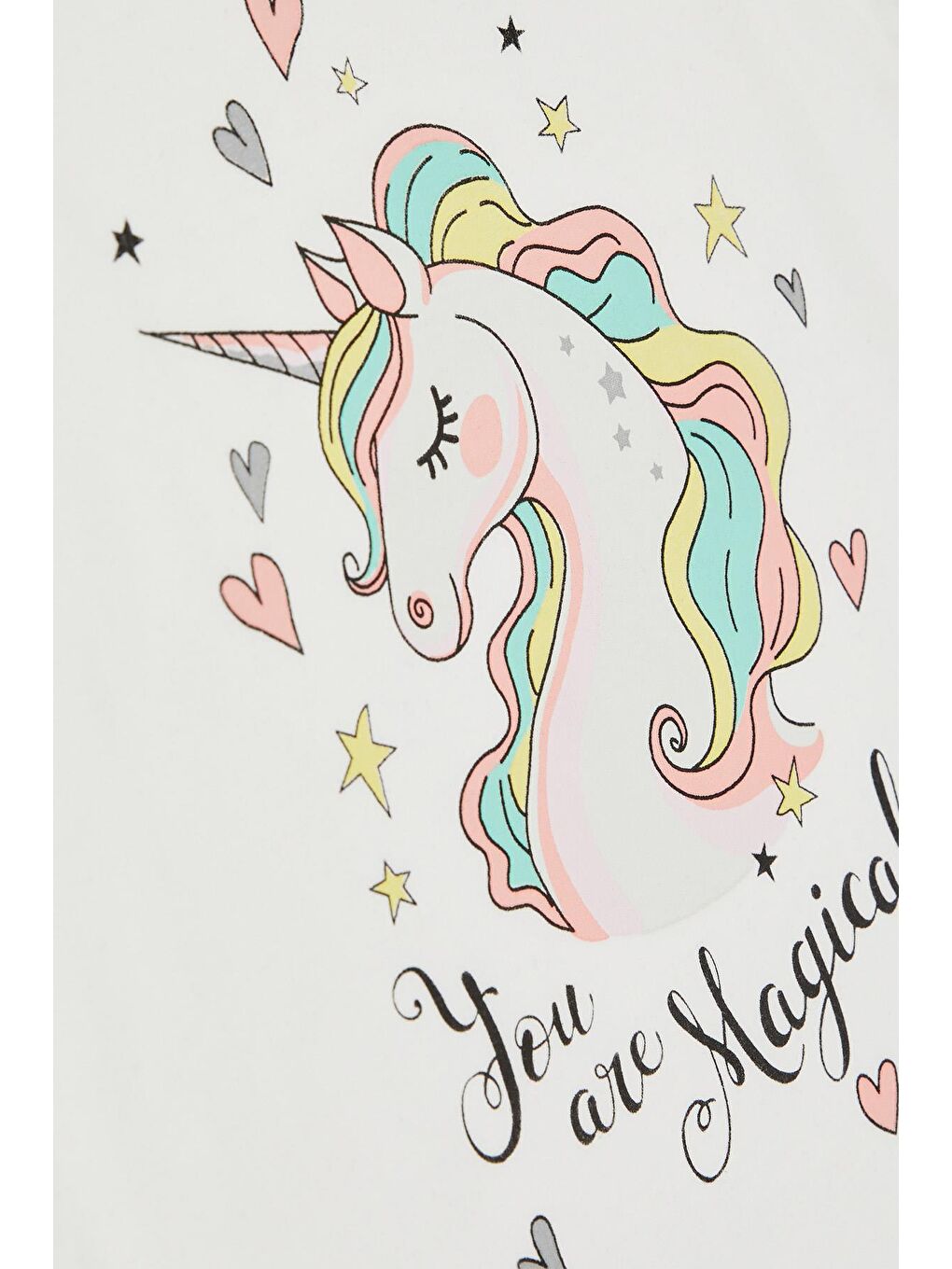 Kız Çocuk Kapri Taytlı Takım  Baskılı Ekru (1.5-4 Yaş)-4