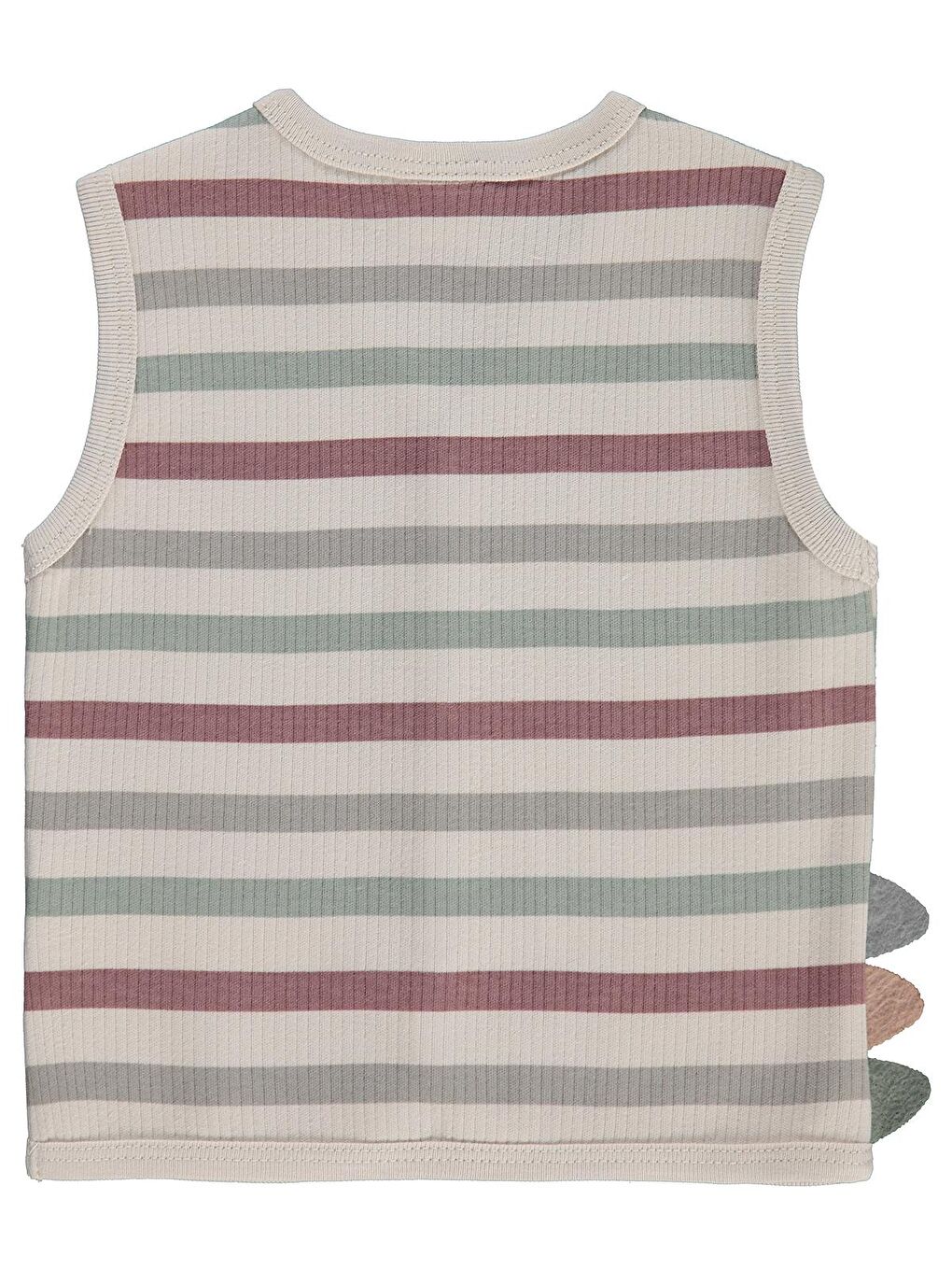 Baby Çizgi 6-18 Ay Yelek - Bej 9-12 Ay