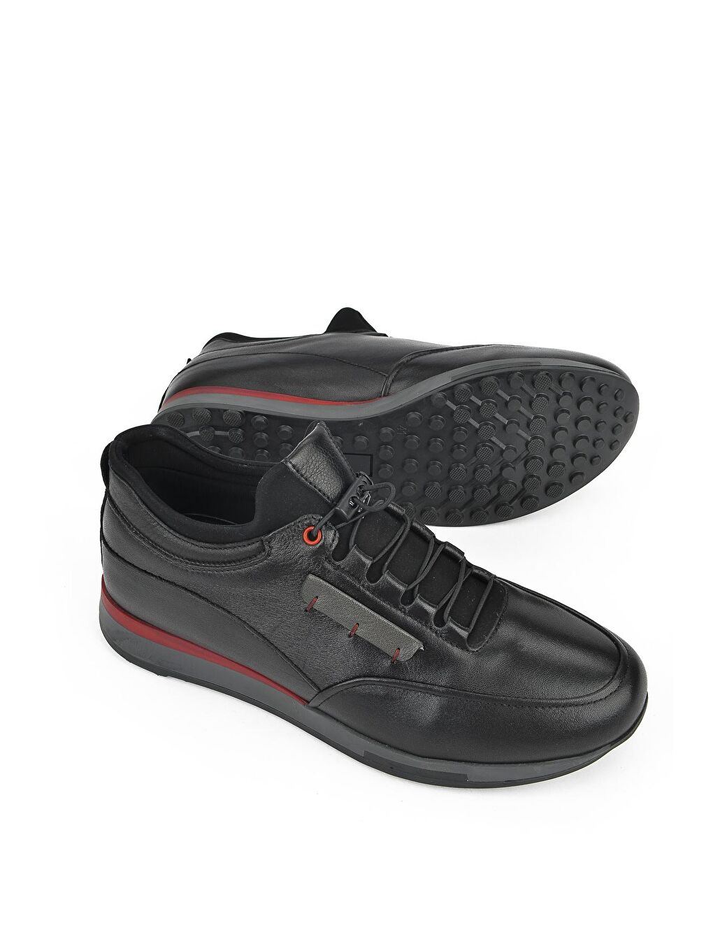 Erkek Hakiki Deri Sneaker 1231002 1315 Siyah-3
