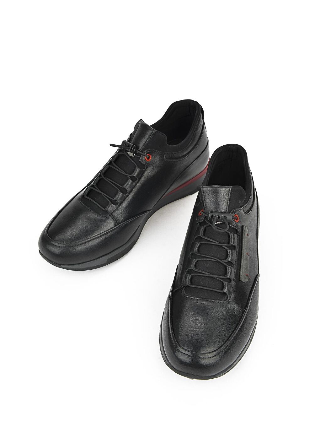 Erkek Hakiki Deri Sneaker 1231002 1315 Siyah-4