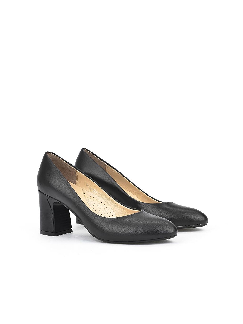 Kadın Hakiki Deri Topuklu Ayakkabı 1331003Z1455 Siyah-3