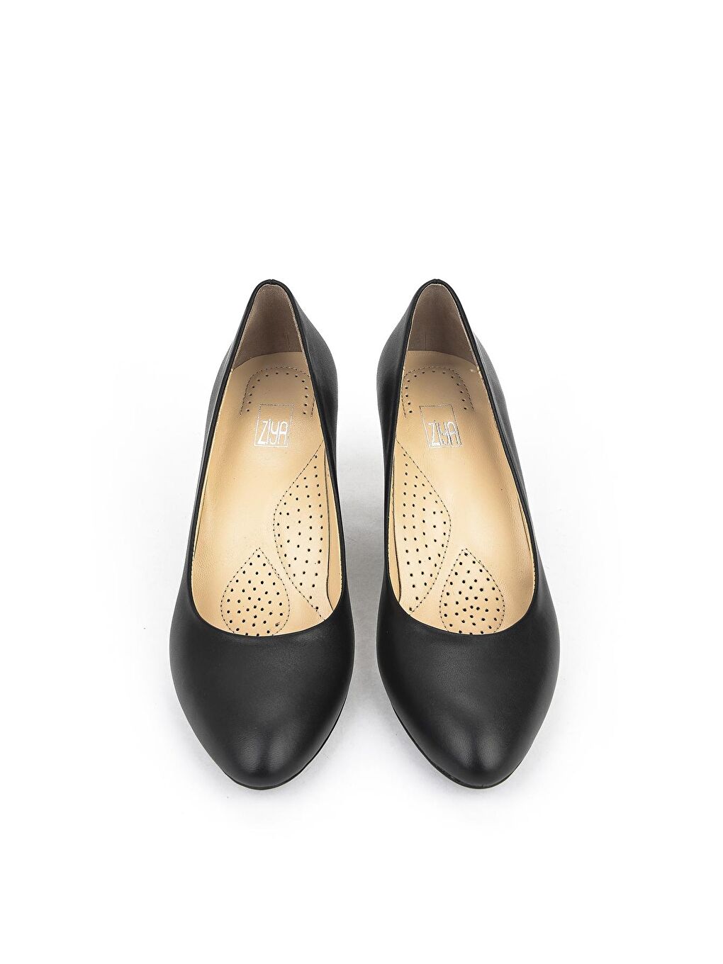 Kadın Hakiki Deri Topuklu Ayakkabı 1331003Z1455 Siyah-5