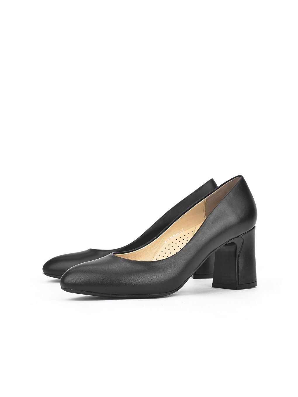 Kadın Hakiki Deri Topuklu Ayakkabı 1331003Z1455 Siyah-6
