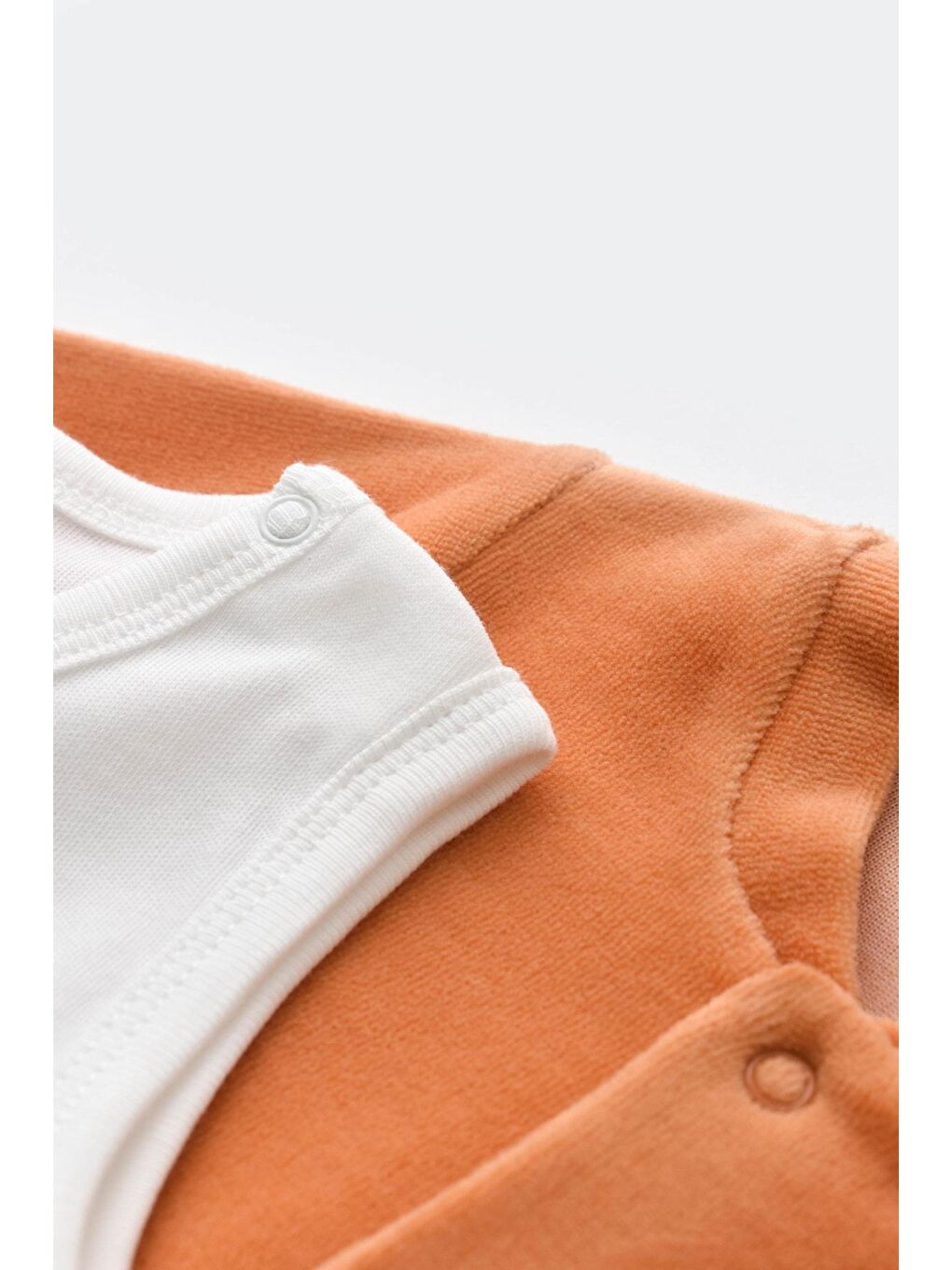 Karışık Kaplumbağa Kadife Ayaklı Tulum & Body Set-4