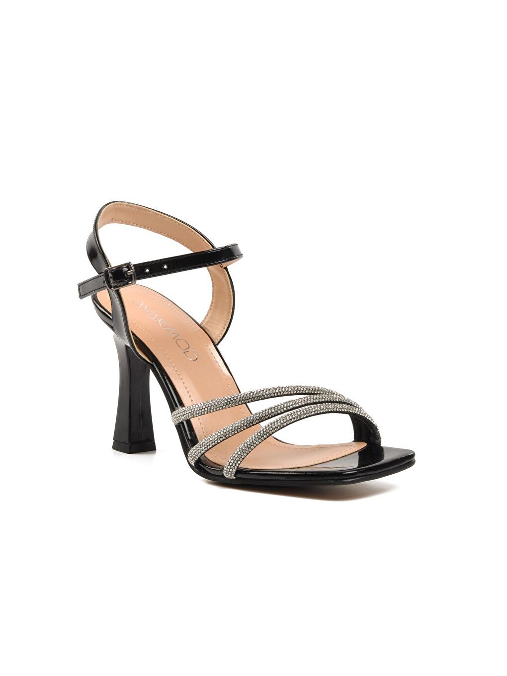 Karışık 300 Siyah Rugan Kadın Abiye Ayakkabı-2