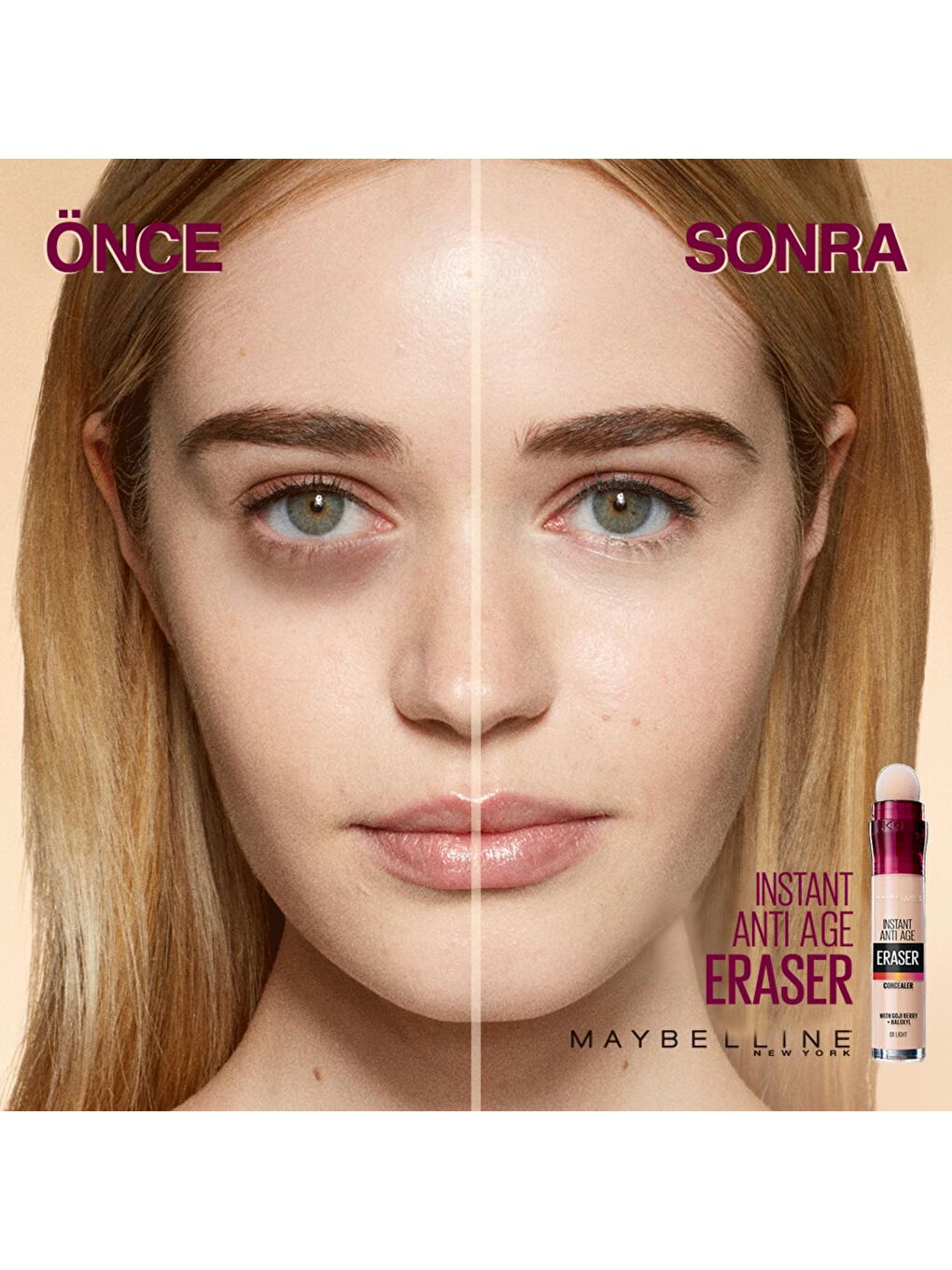 MAYBELLINE NEWYORK Nude Instant Anti Age Eraser Kapatıcı, 00 Ivory, 6.8 ml - 8