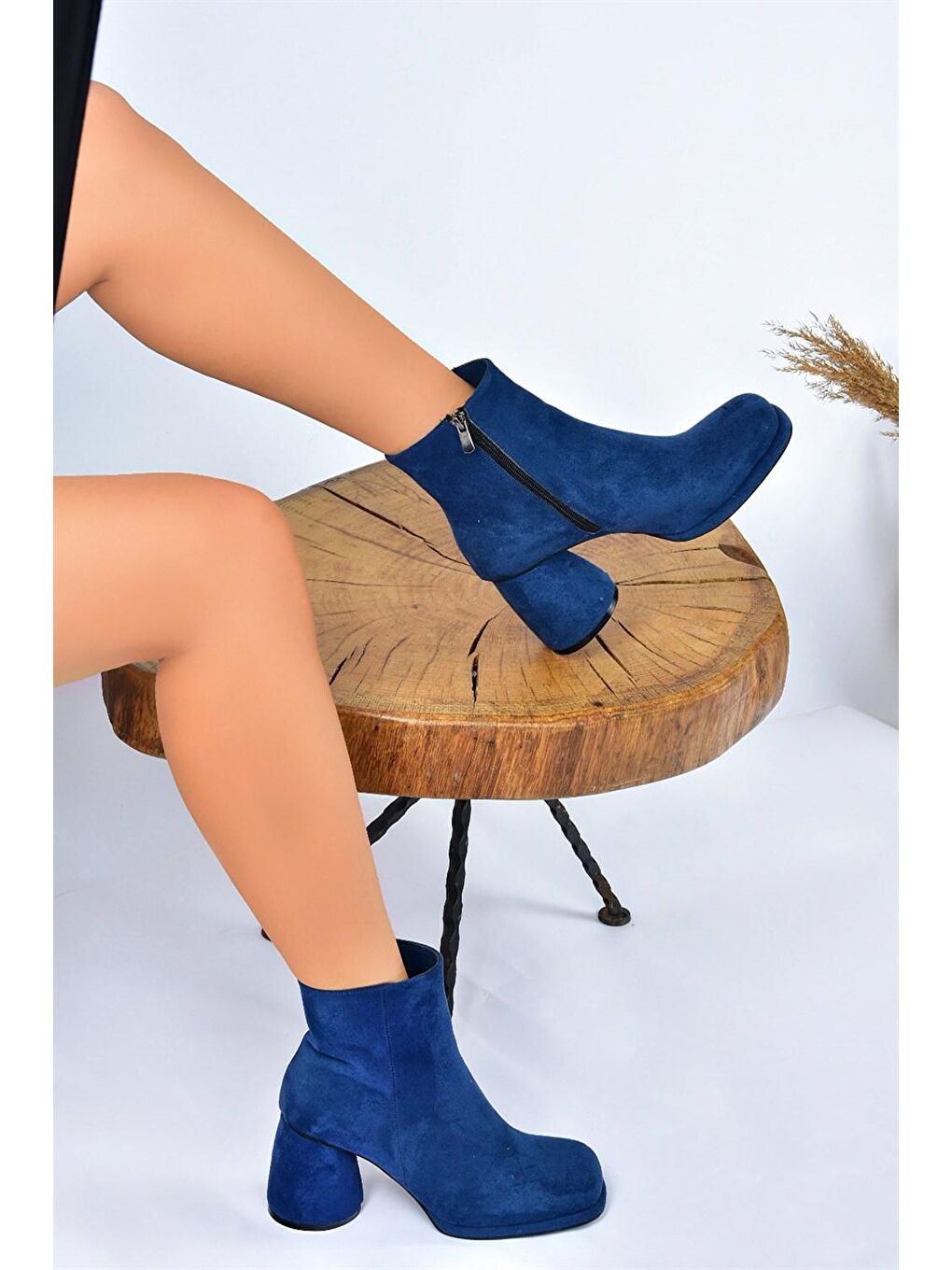 L4048311 Lacivert Kadın Bot-2