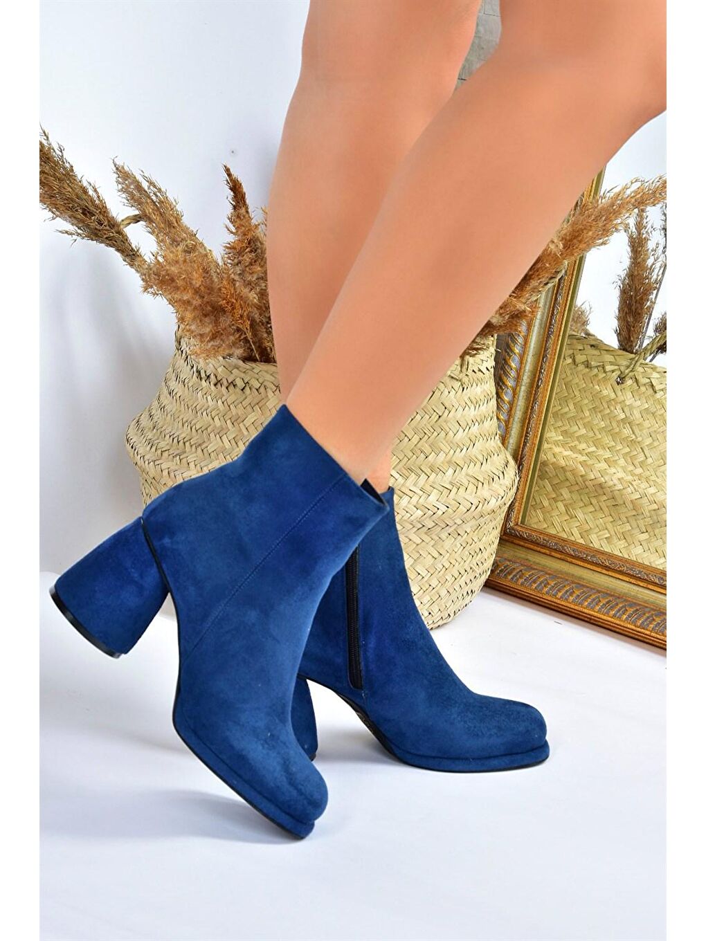 L4048311 Lacivert Kadın Bot-3