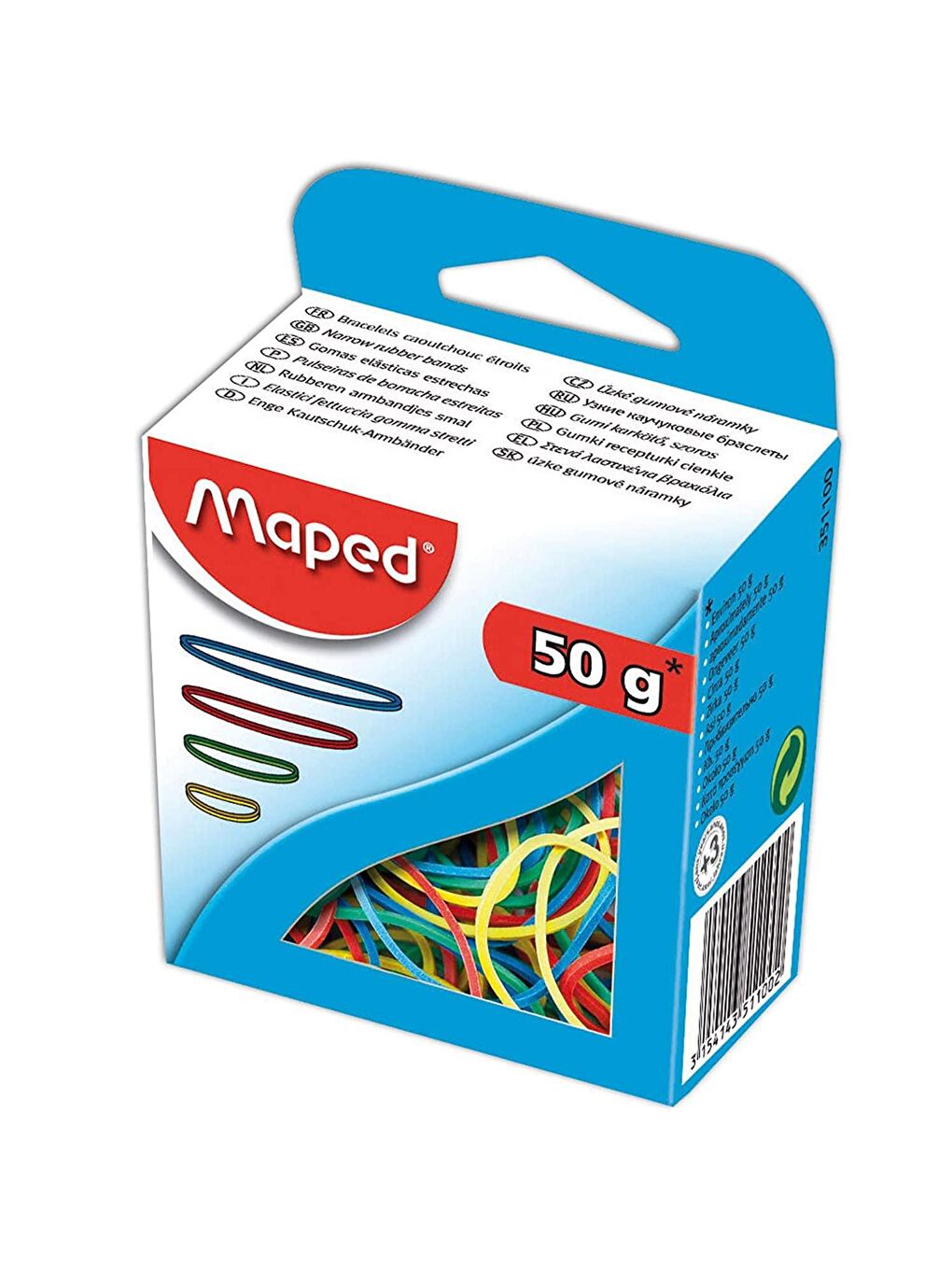 Maped Renkli Ambalaj Lastiği 50 Gram (351100)