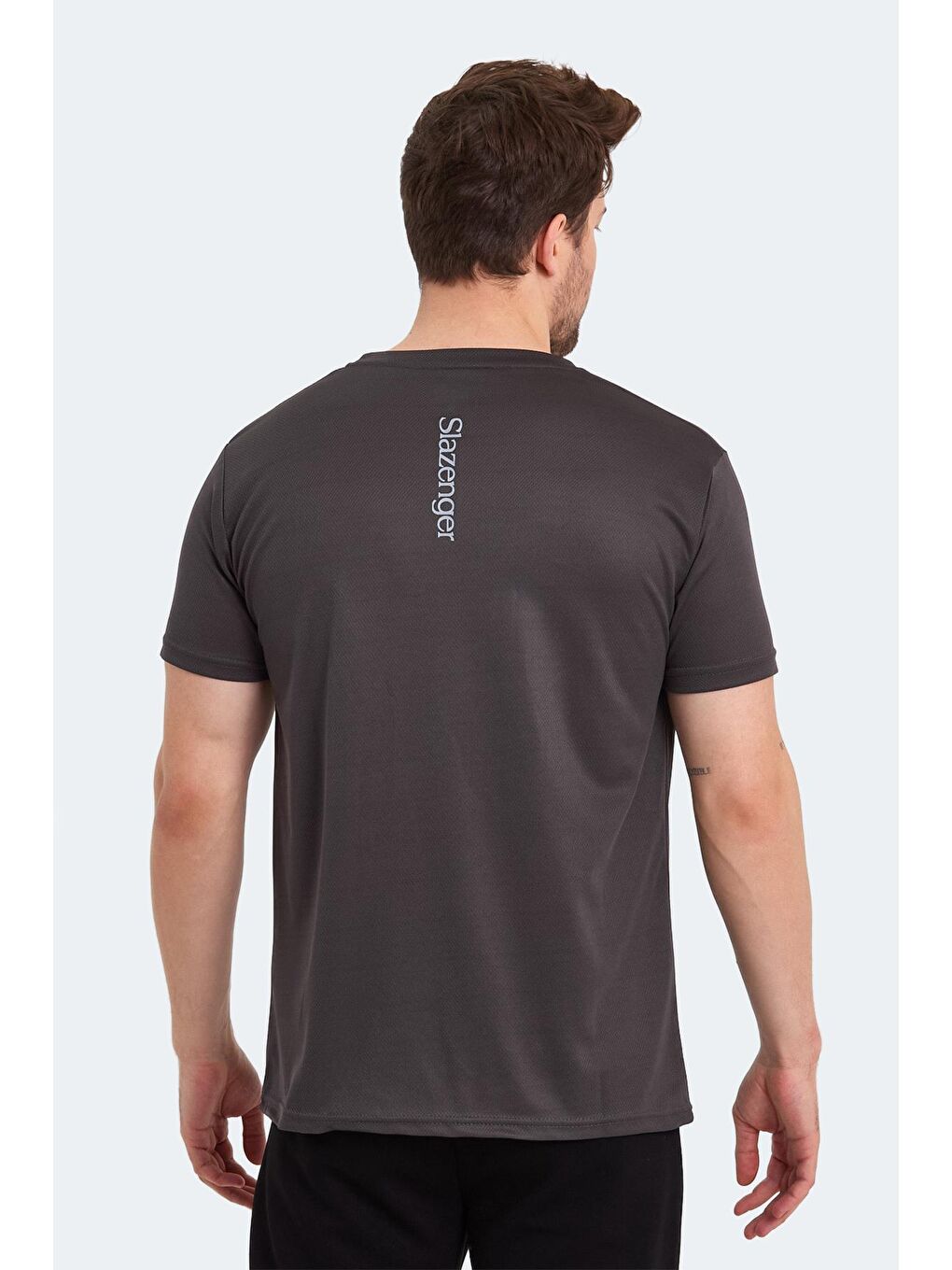 SLAZENGER Koyu Gri ODALIS I Erkek T-Shirt Koyu Gri - 1