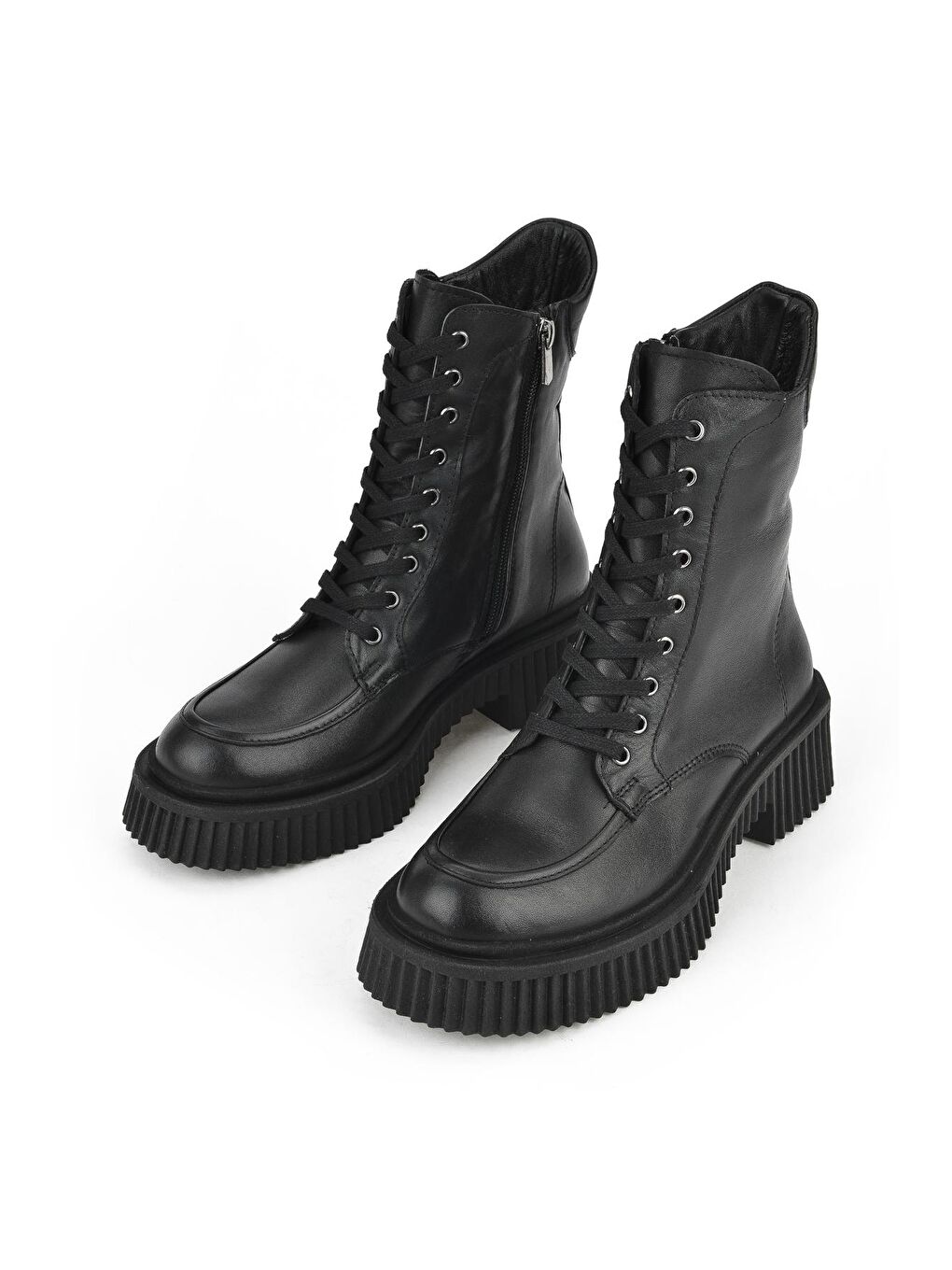 Kadın Hakiki Deri Bot 133359Z385 Siyah-3