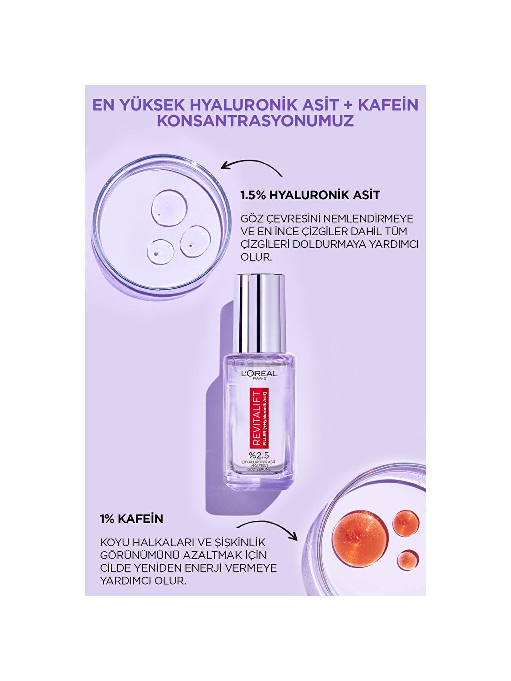 L'Oreal Paris Şeffaf Revitalift Filler Aydınlatıcı Göz Serumu (20 ml) - 4