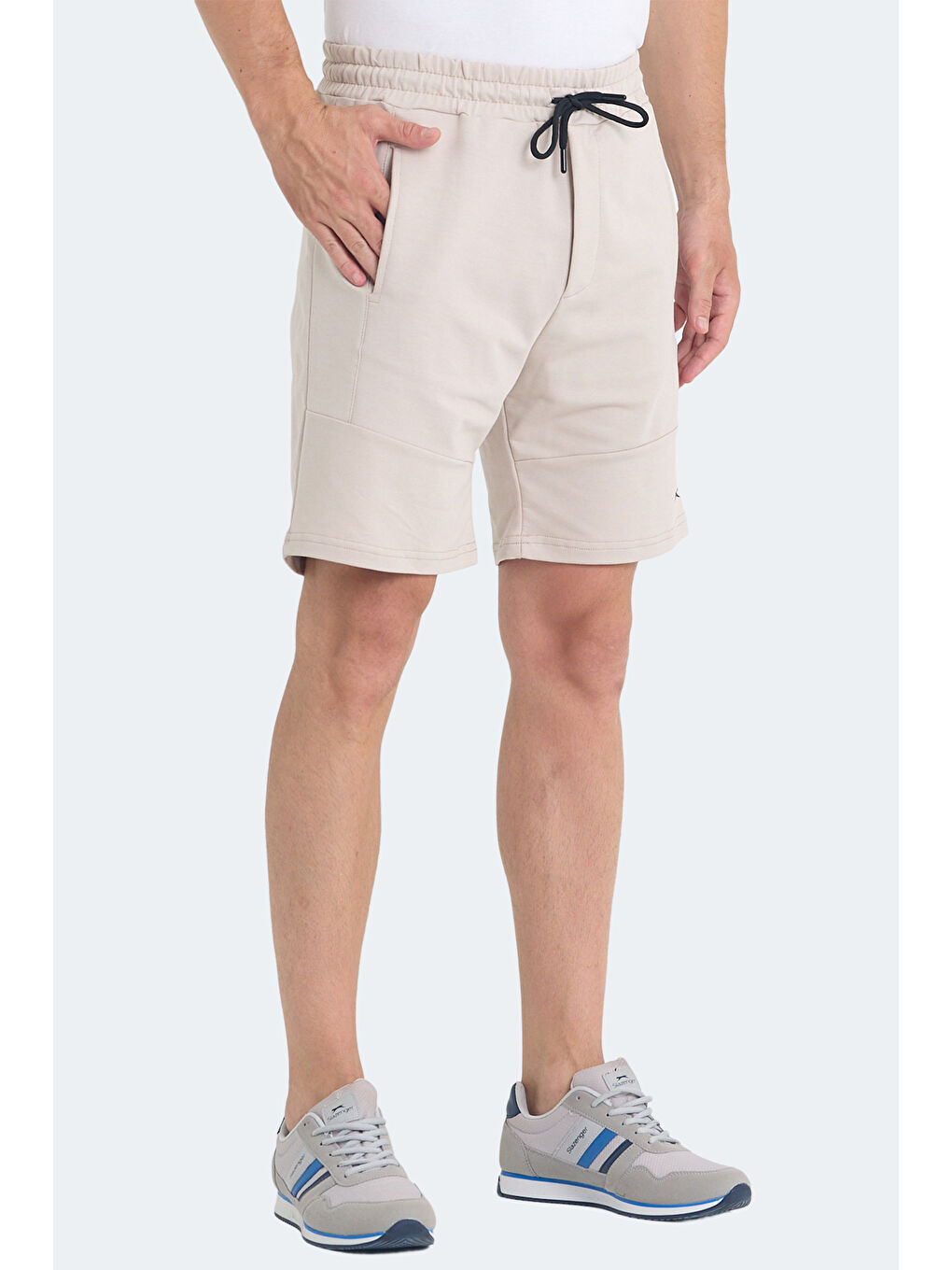 Bej VICENTE Erkek Cepli Taş Gri Şort-4