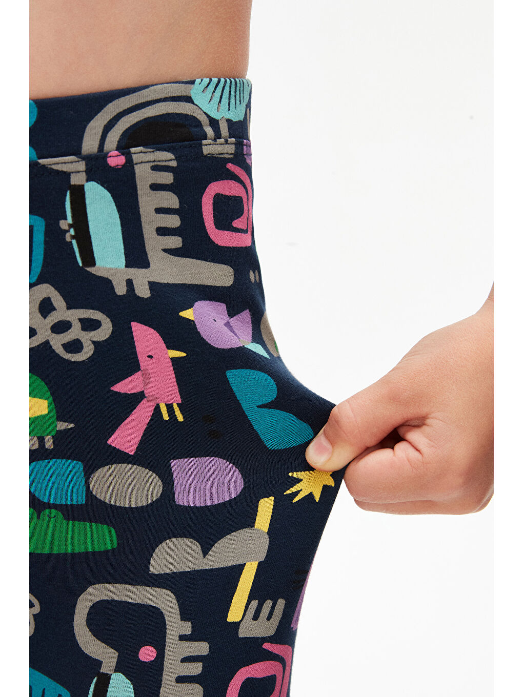 Karışık Kız Çocuk Cutouts Animal Desen Kapri-2