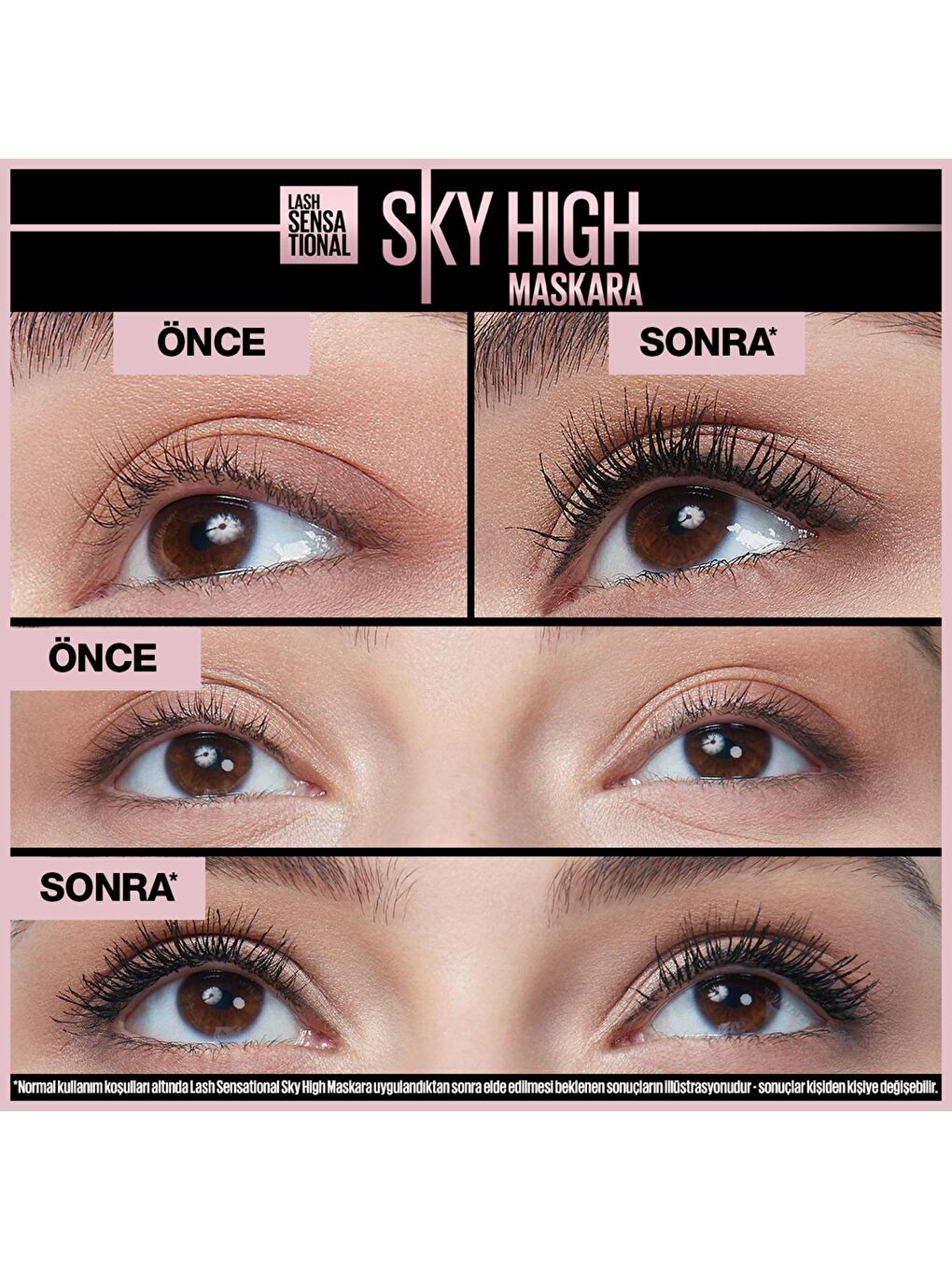 MAYBELLINE NEWYORK Siyah Lash Sensational Sky High Maskara - 2