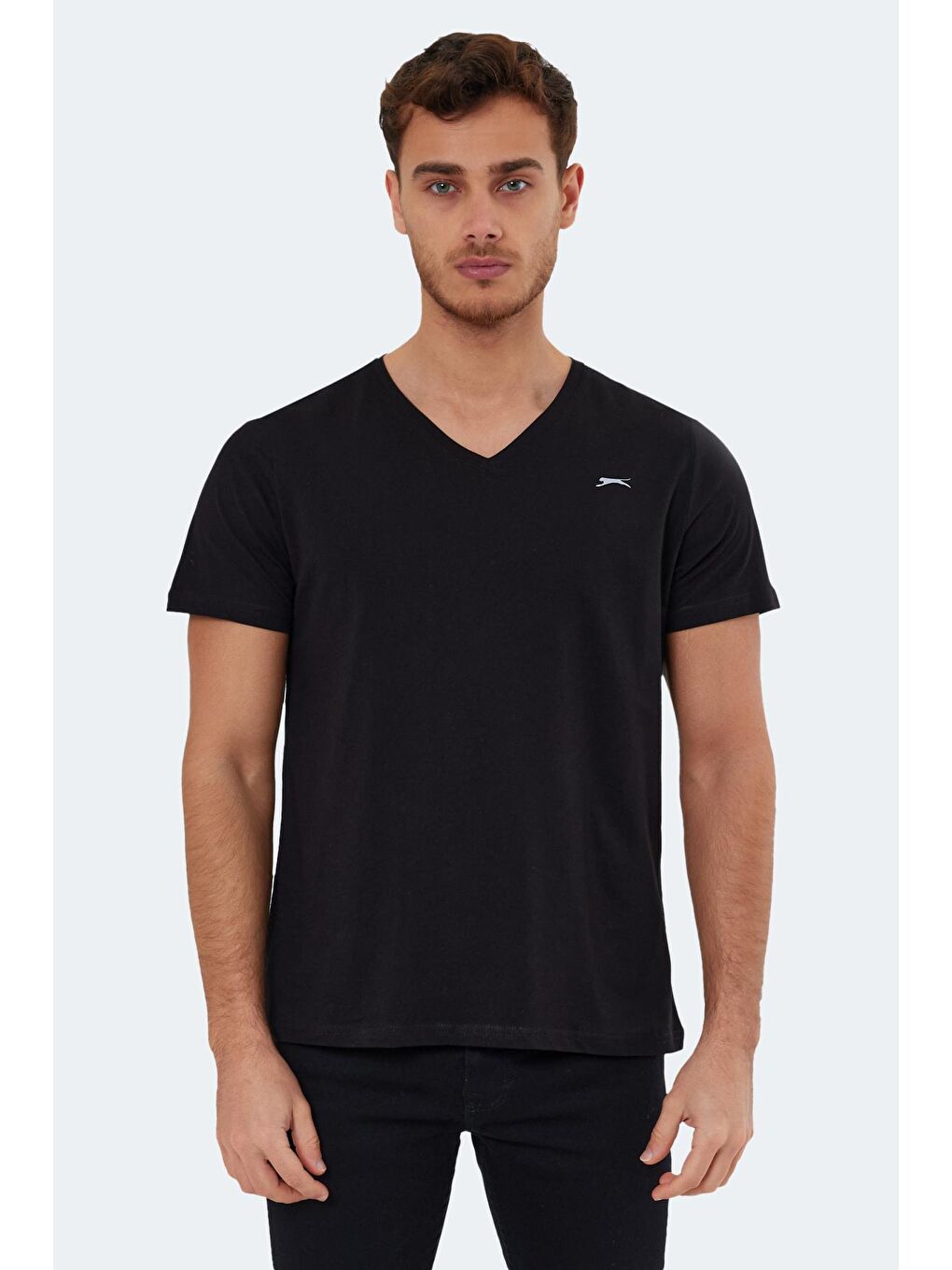 SLAZENGER Siyah RIVALDO Erkek T-Shirt Siyah