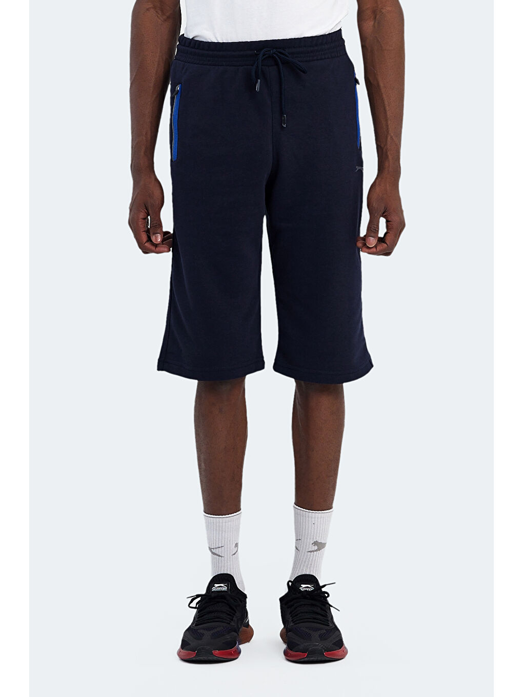 NEER Erkek Cepli Kapri Lacivert Şort-1