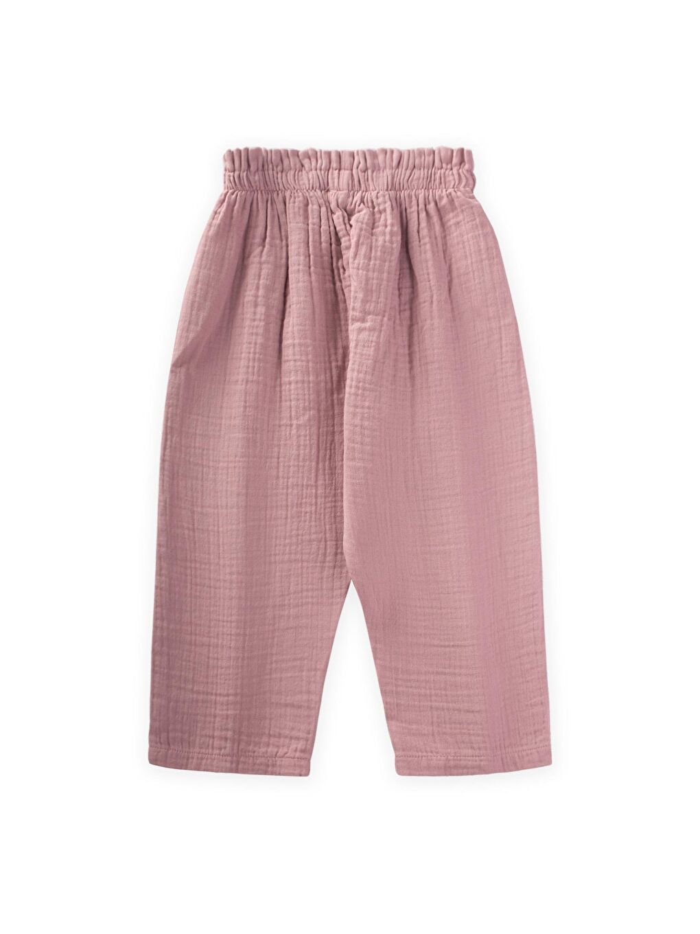 Turuncu Kız Çocuk Fırfır Müslin Pantolon-3