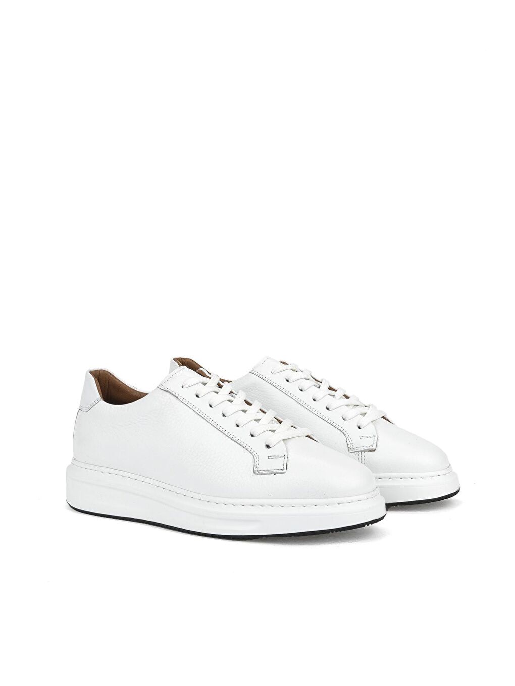 Erkek Hakiki Deri Sneaker 1211001 940 Beyaz-1