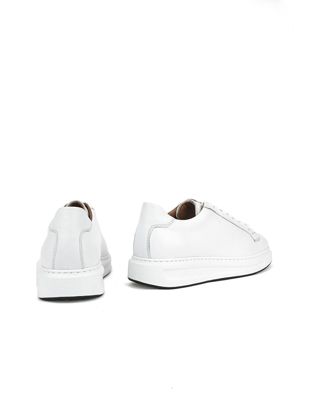 Erkek Hakiki Deri Sneaker 1211001 940 Beyaz-2