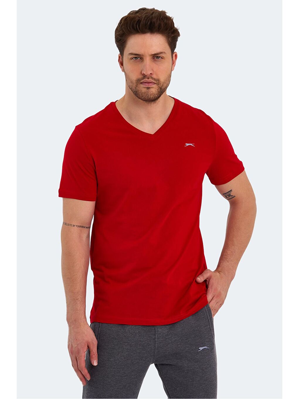 SLAZENGER Kırmızı RIVALDO Erkek T-Shirt Kırmızı