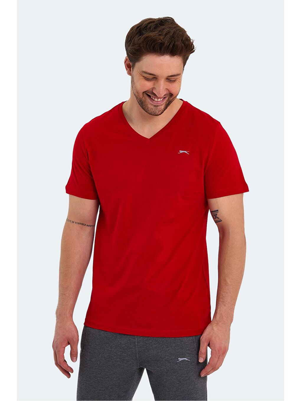 SLAZENGER Kırmızı RIVALDO Erkek T-Shirt Kırmızı - 2