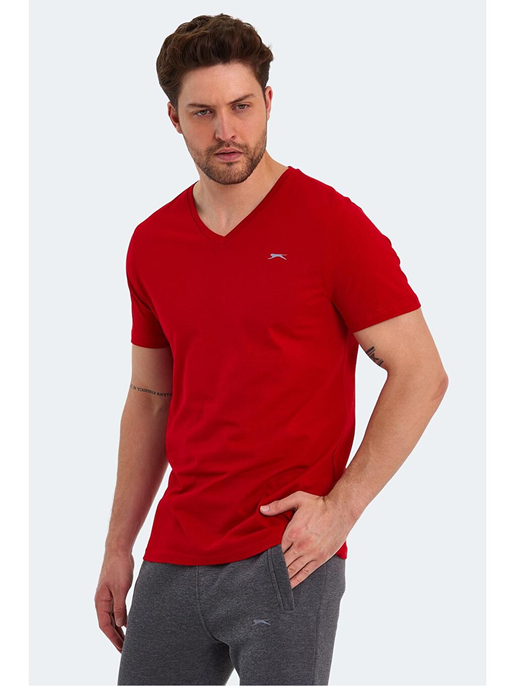 SLAZENGER Kırmızı RIVALDO Erkek T-Shirt Kırmızı - 3