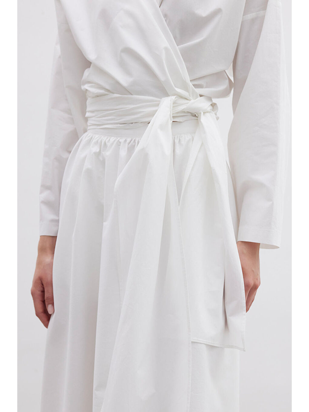 Ekru Kimono Tarz Premium Bluz-6