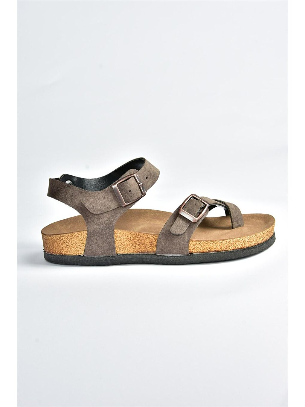 Kahverengi Süet Kadın Sandalet H777786002-3