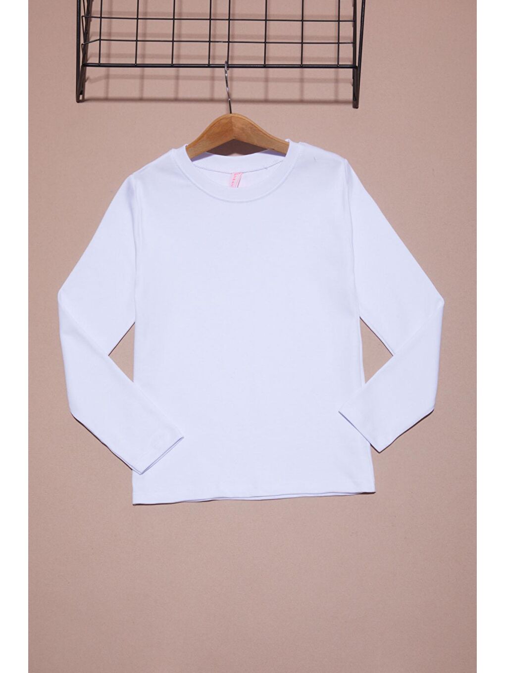 Pembe Life Kids Club Beyaz Uzun Kollu Kız Çocuk Düz Sweatshirt 16429